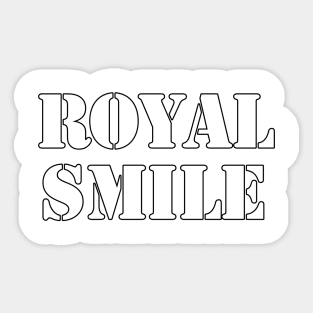 Unveiling the Majesty of the Royal Smile Sticker